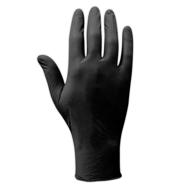 Magid ComfortFlex COMPLETE, Nitrile Disposable Gloves, 5 mil Palm, Nitrile, Powder-Free, L, 100 PK, Black T9559-L - main